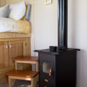 Bespoke, handcrafted, quality shepherds huts by View From A Room. Heater